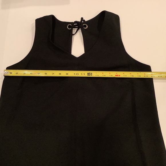 NEW Alex Marie Dress Size 14 Black VNeck Sleeveless Poetic Elegance Grommets - Picture 5 of 12